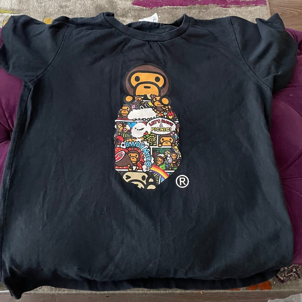Authentic Bape Baby Milo Tee Size Small
